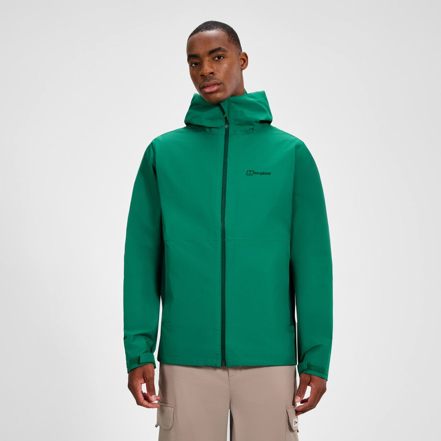 uomini bramblfell interattiva impermeabile gore-tex giacca - verde berghaus