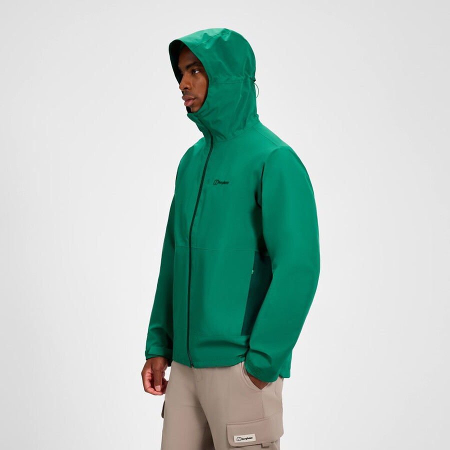 uomini bramblfell interattiva impermeabile gore-tex giacca - verde berghaus
