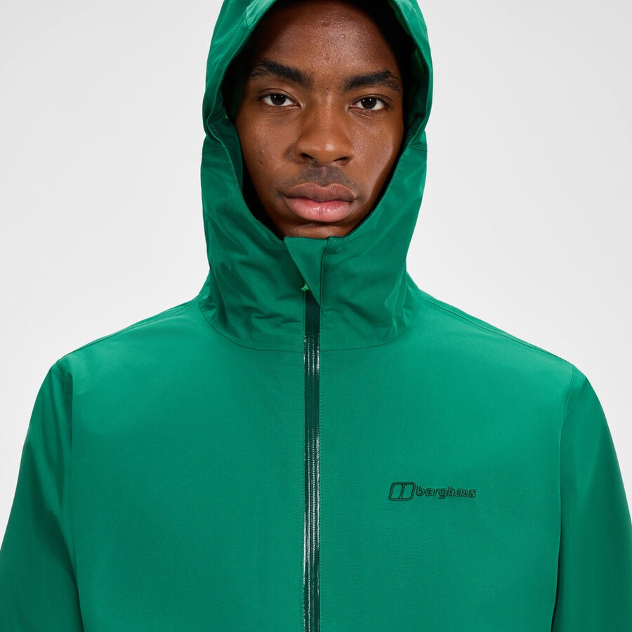 uomini bramblfell interattiva impermeabile gore-tex giacca - verde berghaus