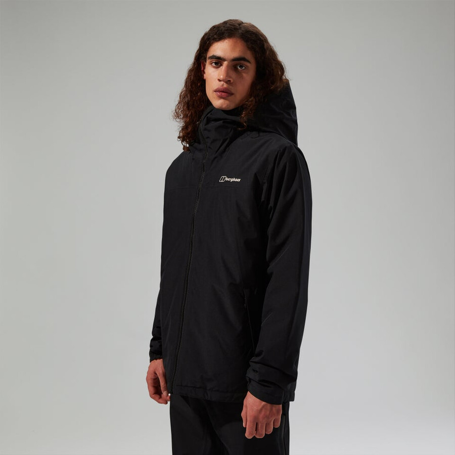 gli uomini del diluvio pro 3.0 insulated waterproof jacket - black berghaus
