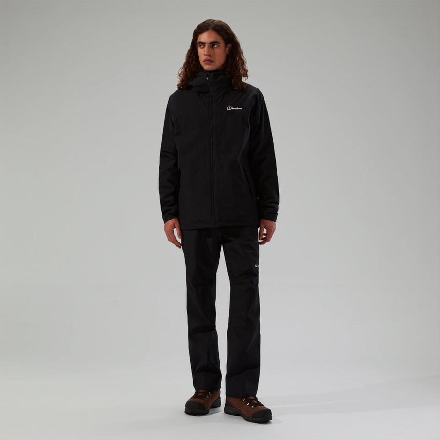 gli uomini del diluvio pro 3.0 insulated waterproof jacket - black berghaus