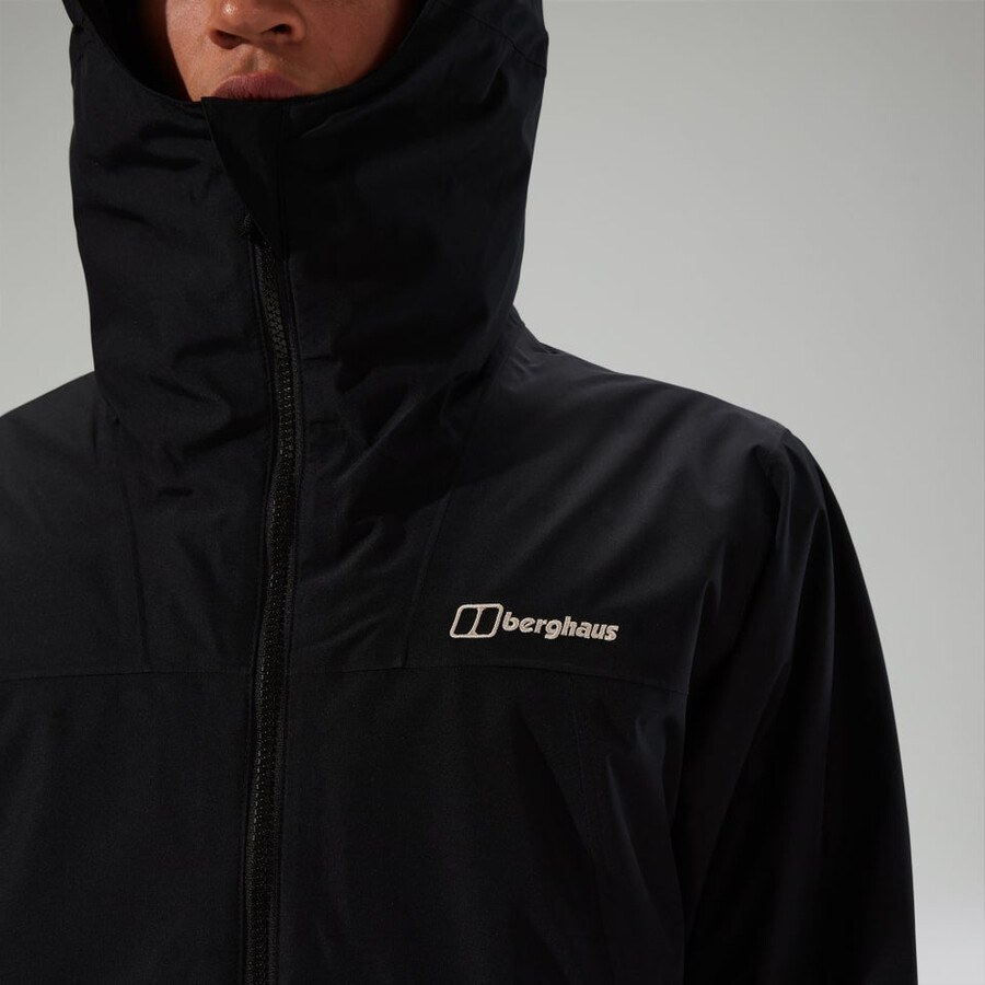 gli uomini del diluvio pro 3.0 insulated waterproof jacket - black berghaus