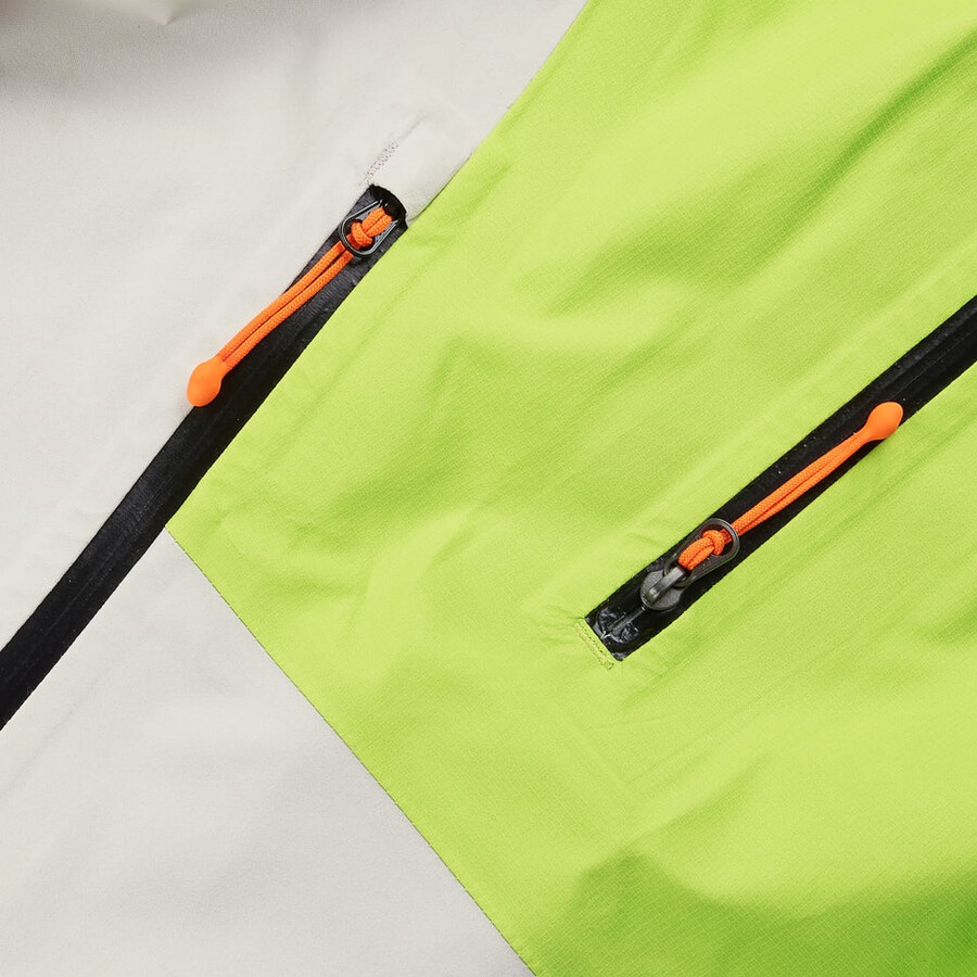 uomini ridge-cercatore impermeabile gore-tex giacca - grigiogiallo berghaus