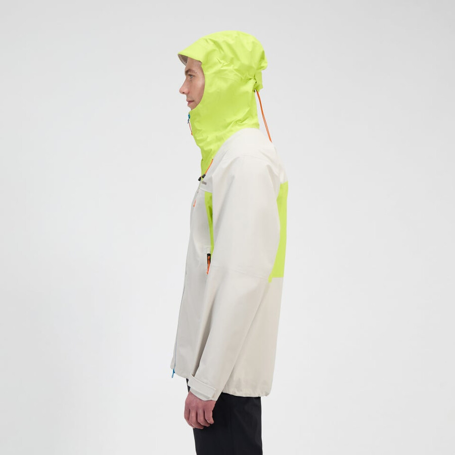 uomini ridge-cercatore impermeabile gore-tex giacca - grigiogiallo berghaus