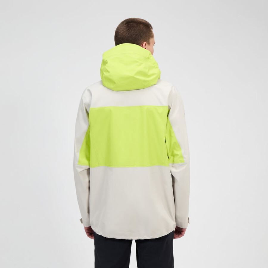uomini ridge-cercatore impermeabile gore-tex giacca - grigiogiallo berghaus