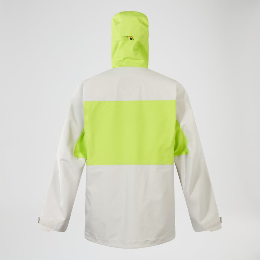 uomini ridge-cercatore impermeabile gore-tex giacca - grigiogiallo berghaus