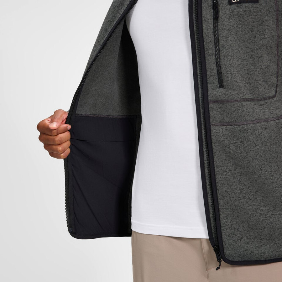 uomini asterby interattiva giacca - nerogrigio berghaus