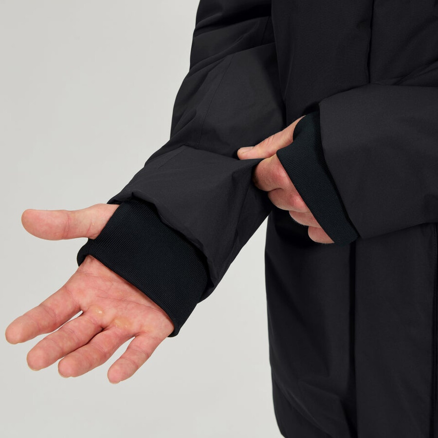 uomini fernly gore-tex down parka - nero berghaus