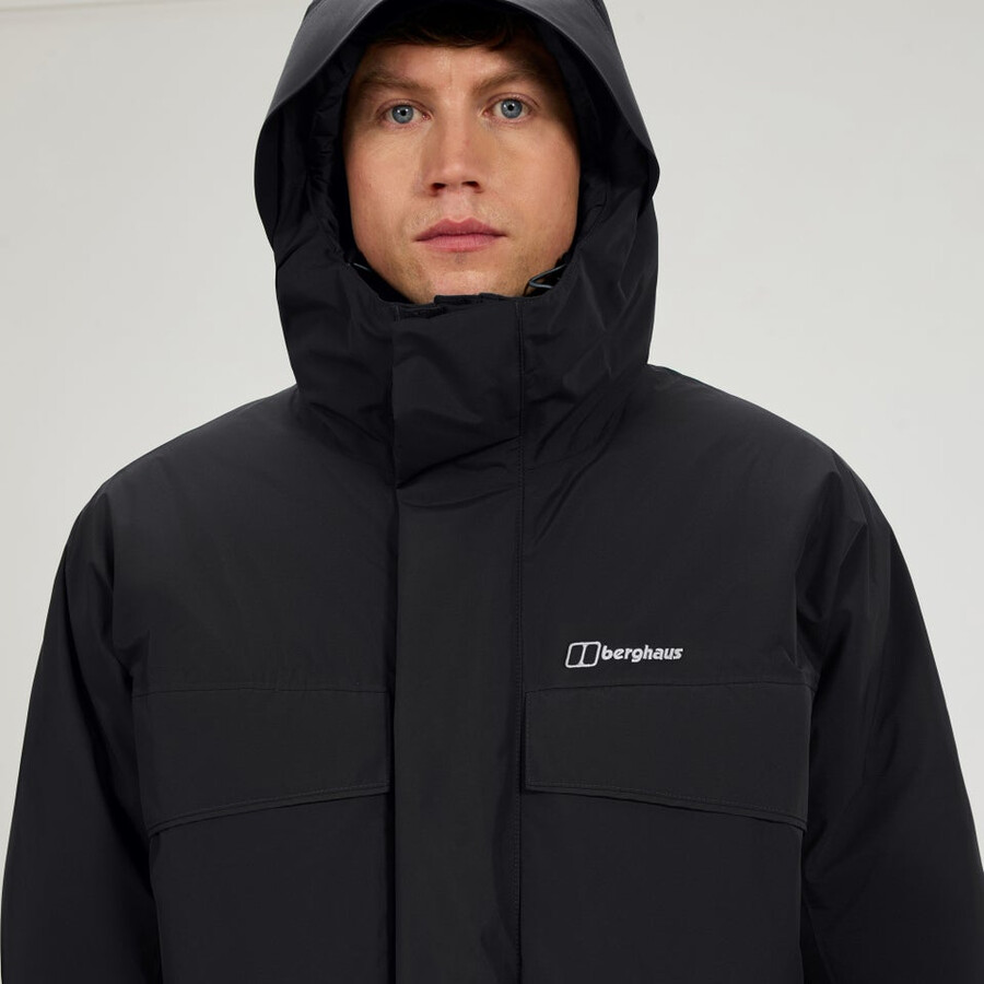 uomini fernly gore-tex down parka - nero berghaus