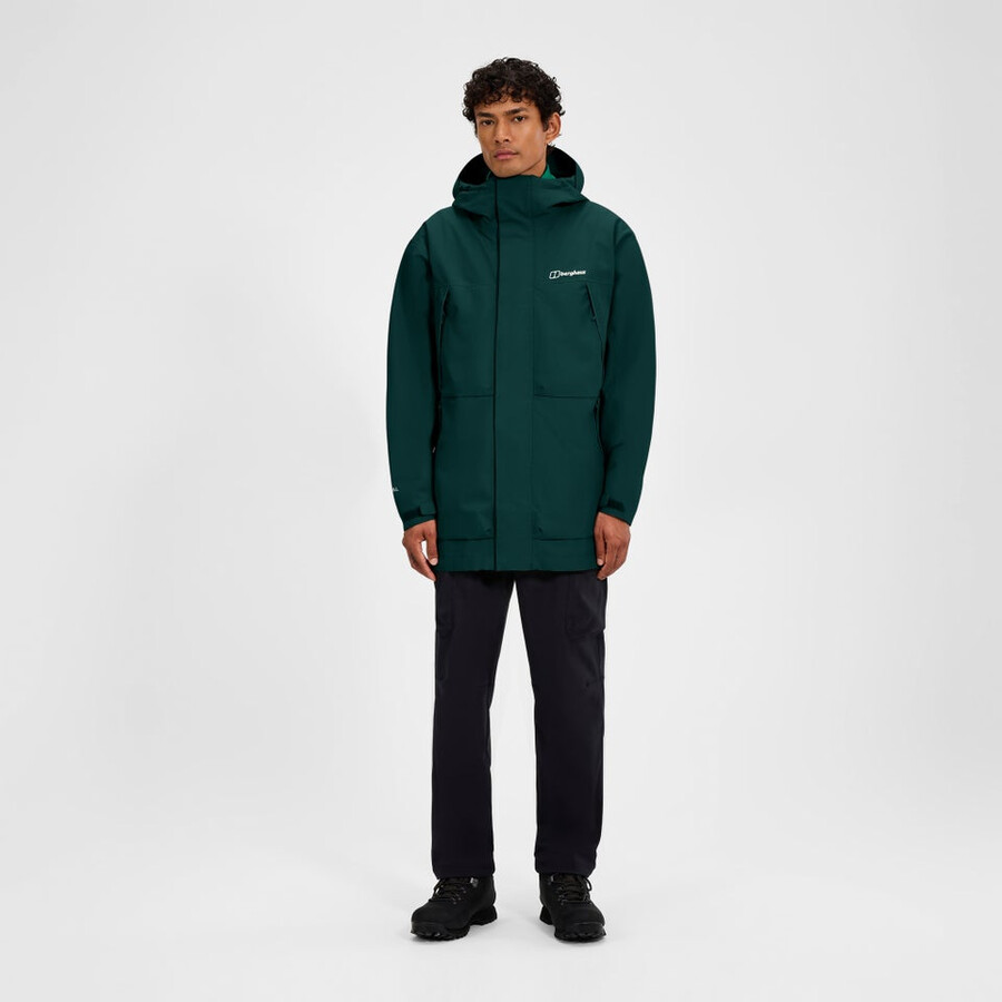 uomini wansbeck isolato parka - verde berghaus