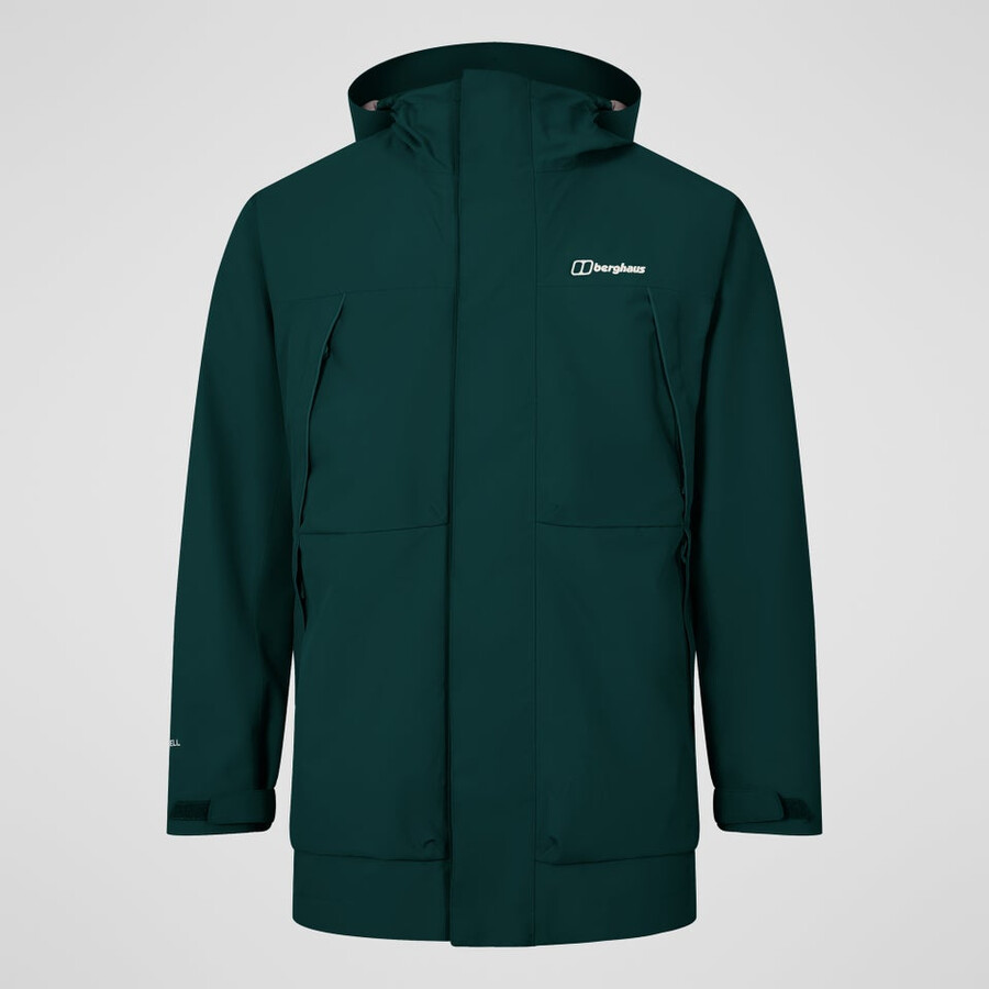 uomini wansbeck isolato parka - verde berghaus