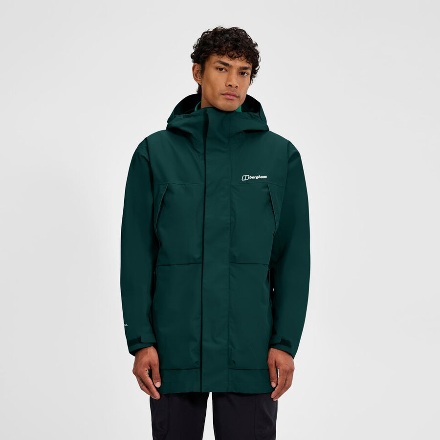 uomini wansbeck isolato parka - verde berghaus