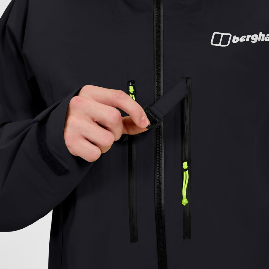 uomini di estrema avanguardia gore-tex giacca - nero berghaus