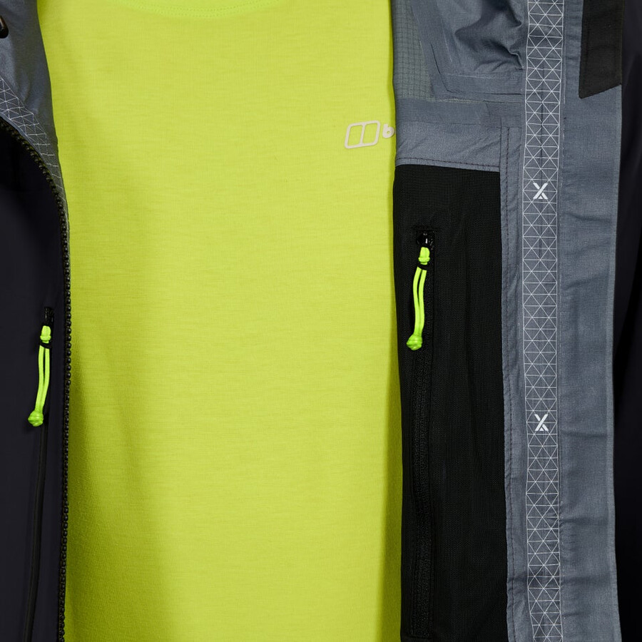 uomini di estrema avanguardia gore-tex giacca - nero berghaus