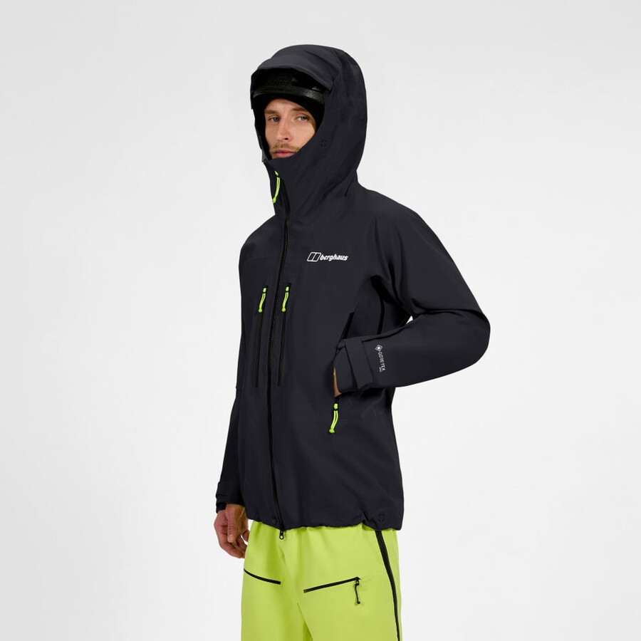 uomini di estrema avanguardia gore-tex giacca - nero berghaus