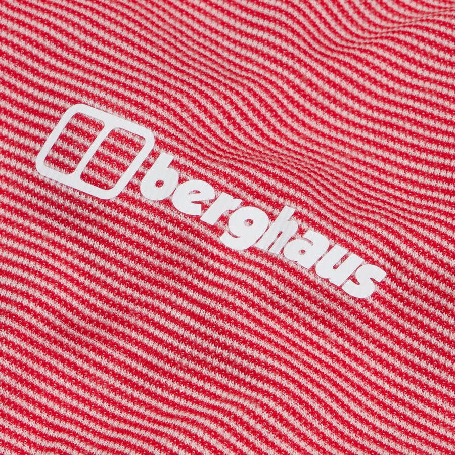 donne mtn guida manica lunga mezza zip - rosso berghaus