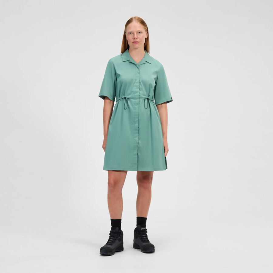 donne explorer abito verde berghaus