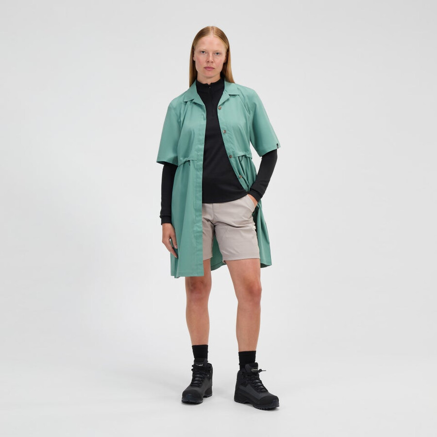 donne explorer abito verde berghaus