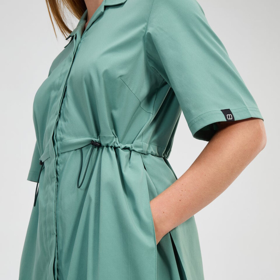 donne explorer abito verde berghaus