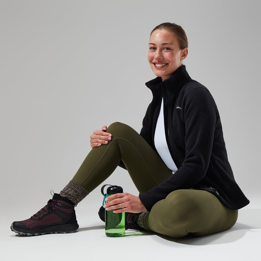 donne prisma polartec interattiva giacca - nero berghaus