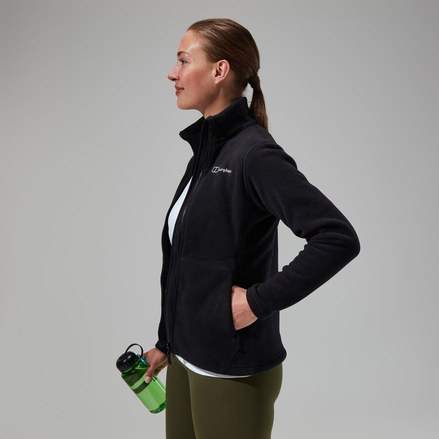 donne prisma polartec interattiva giacca - nero berghaus