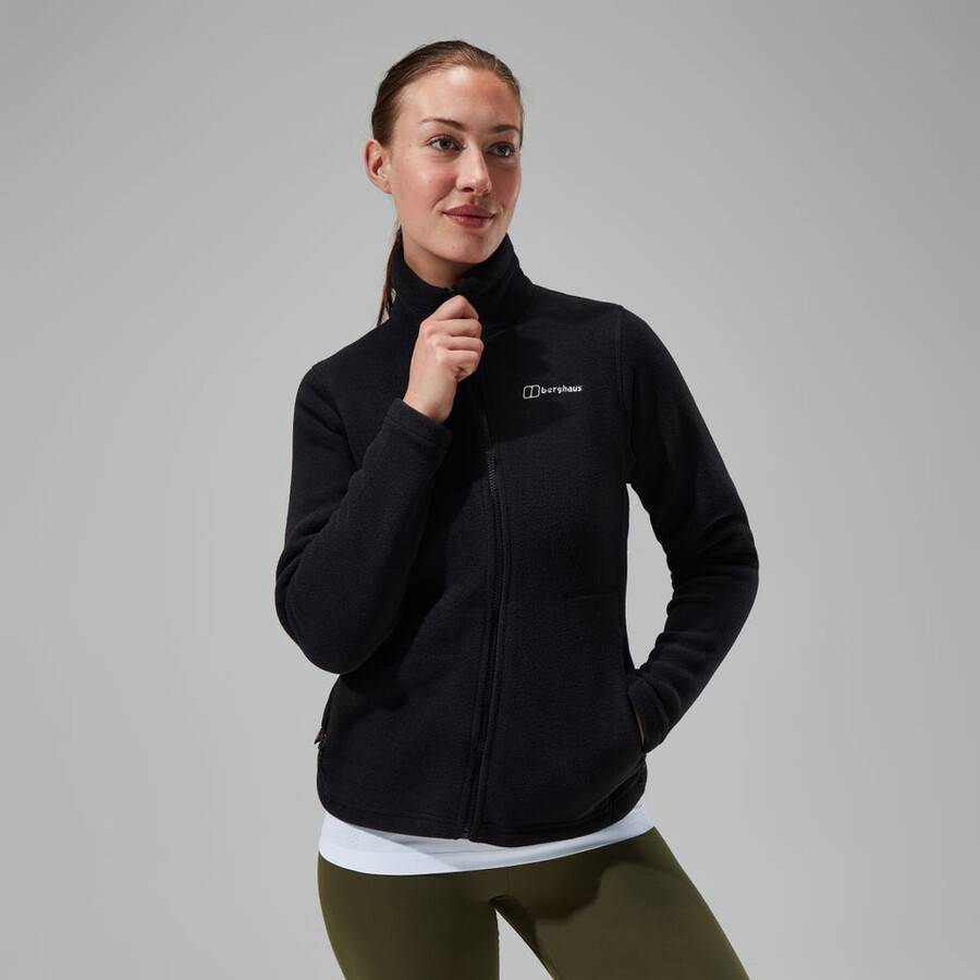 donne prisma polartec interattiva giacca - nero berghaus