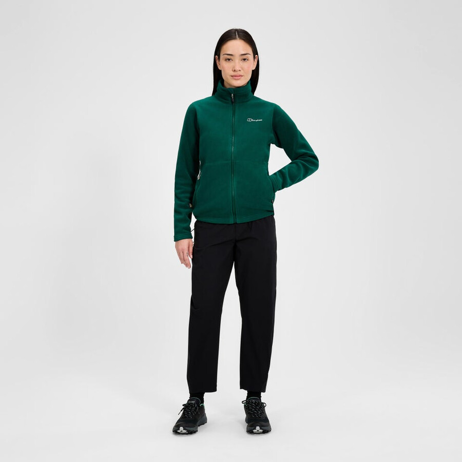 donne prisma interattiva di pile polartec giacca - verde berghaus