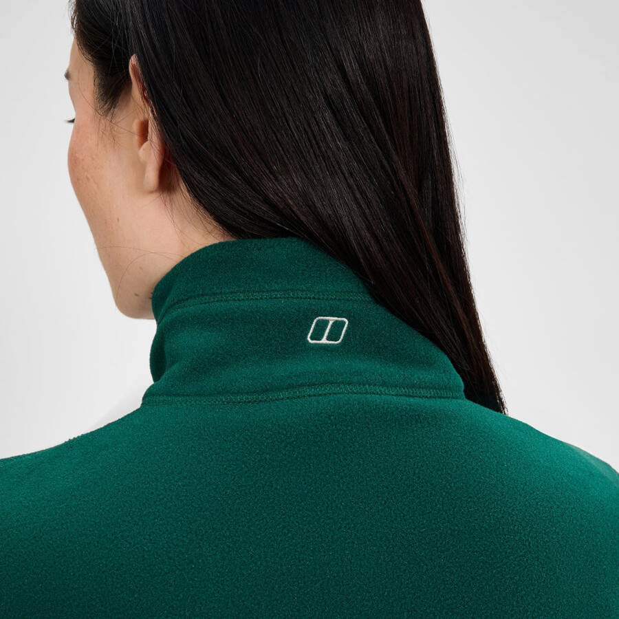 donne prisma interattiva di pile polartec giacca - verde berghaus