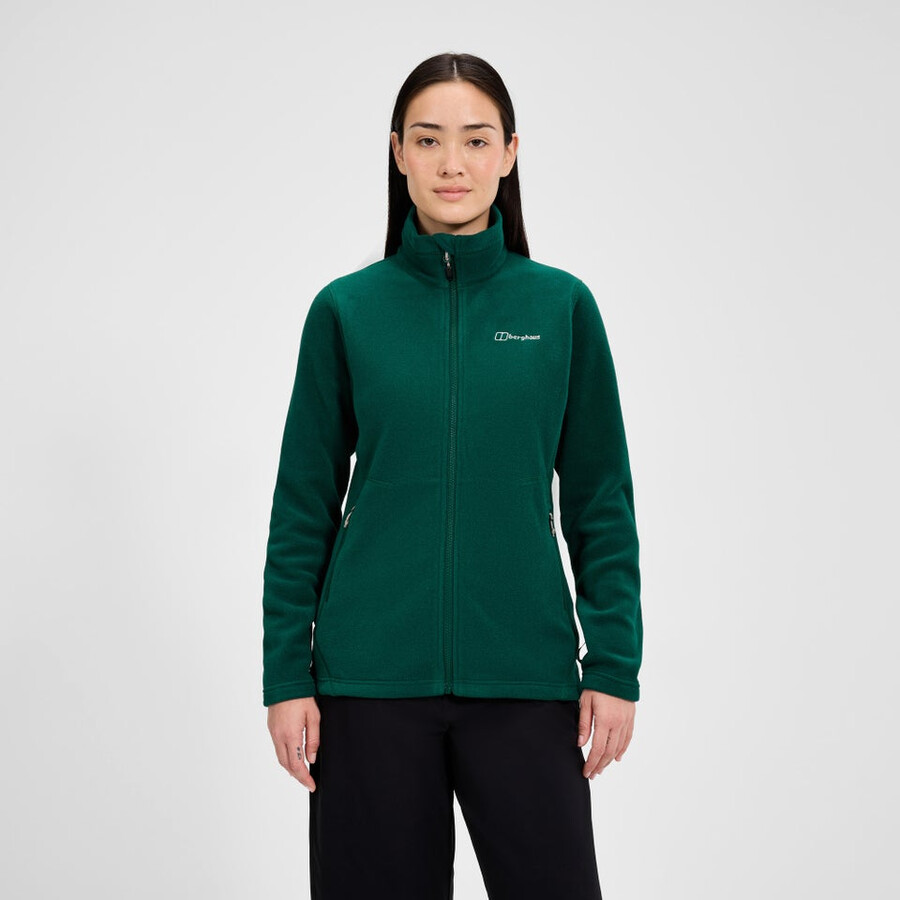 donne prisma interattiva di pile polartec giacca - verde berghaus