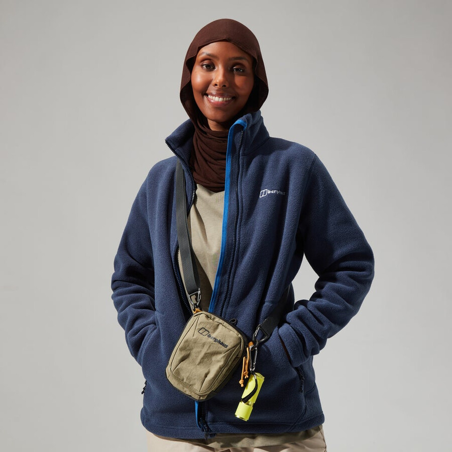 donne prisma polartec interattiva giacca - blu scuro berghaus
