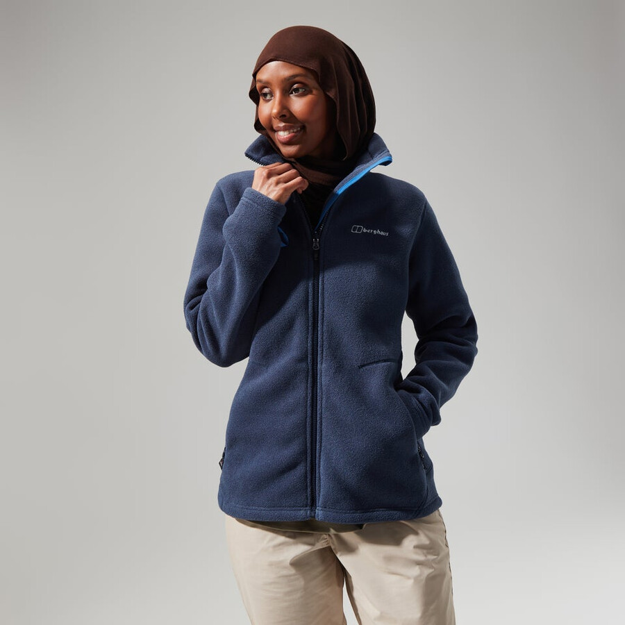 donne prisma polartec interattiva giacca - blu scuro berghaus