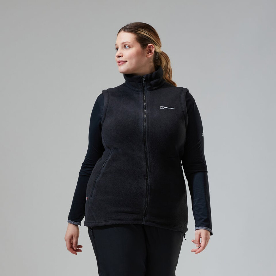 donne prisma polartec interattiva gilet - nero berghaus