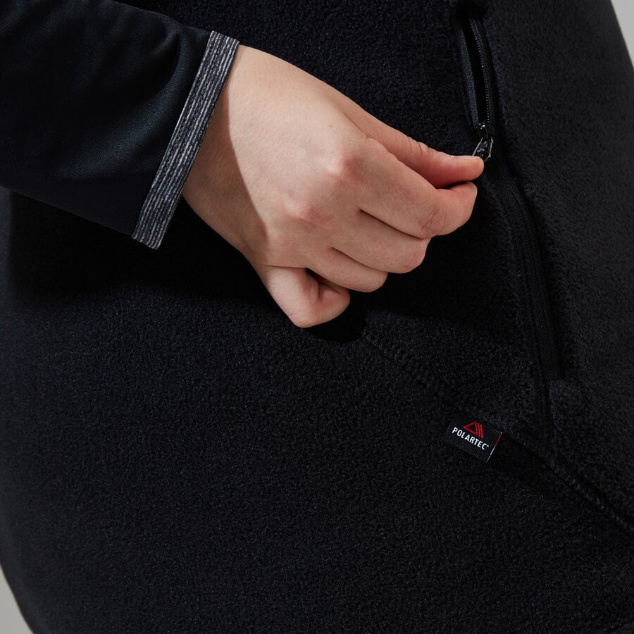 donne prisma polartec interattiva gilet - nero berghaus