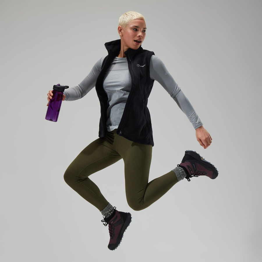donne prisma polartec interattiva gilet - nero berghaus
