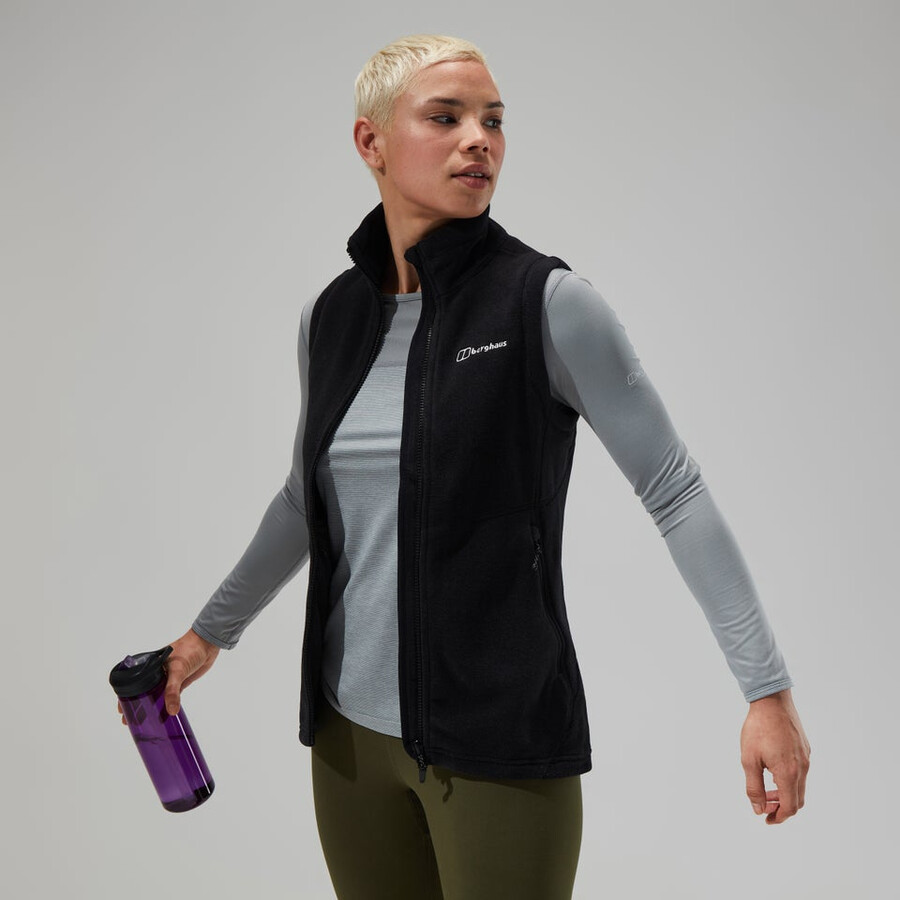 donne prisma polartec interattiva gilet - nero berghaus
