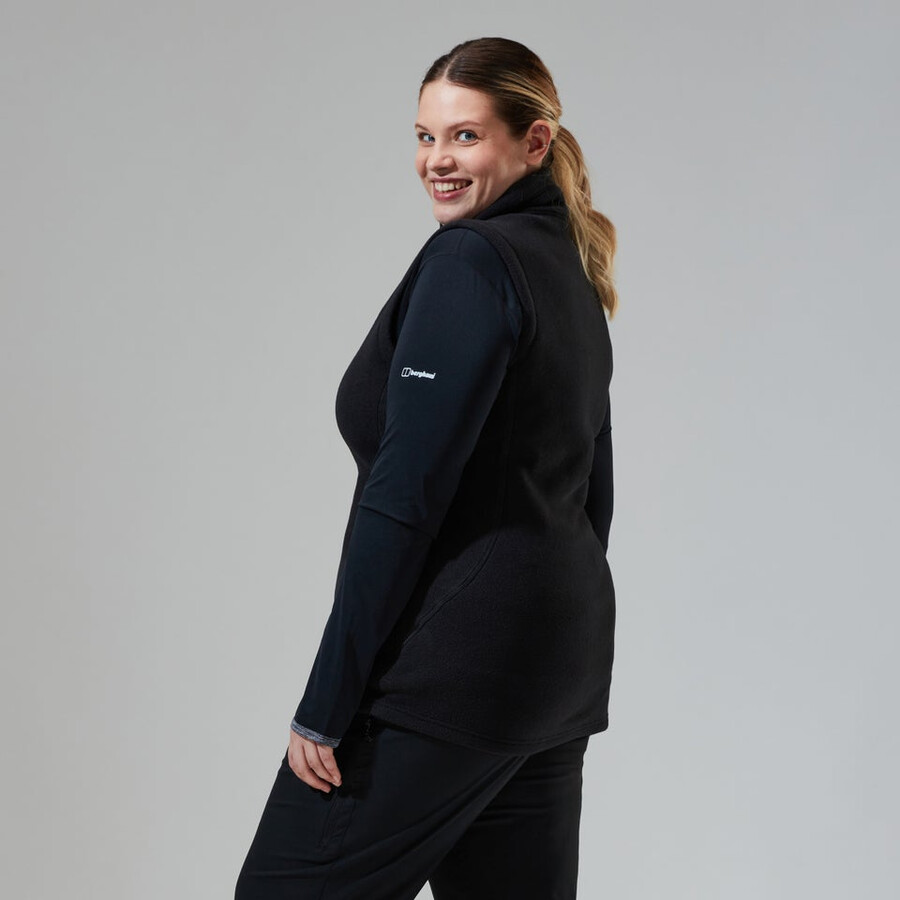 donne prisma polartec interattiva gilet - nero berghaus
