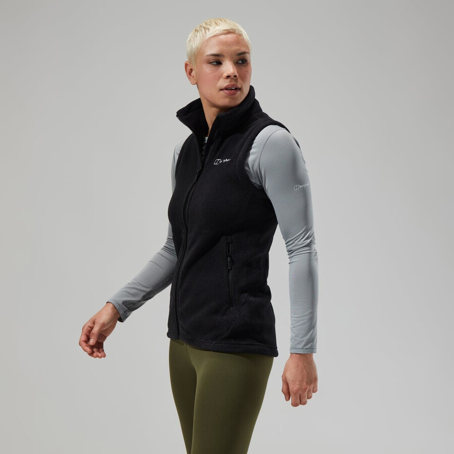 donne prisma polartec interattiva gilet - nero berghaus