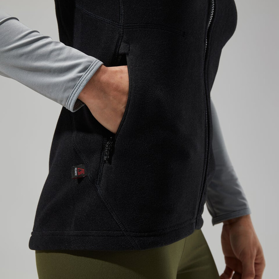 donne prisma polartec interattiva gilet - nero berghaus