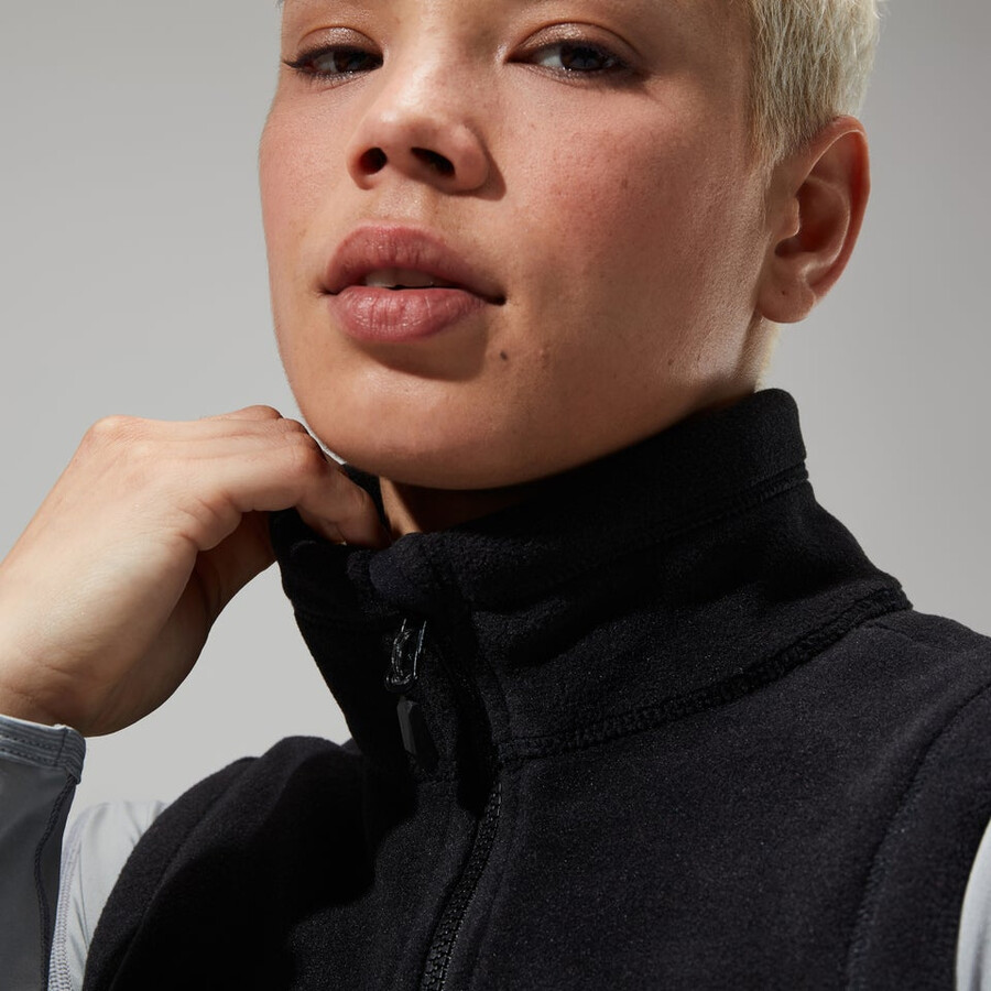 donne prisma polartec interattiva gilet - nero berghaus