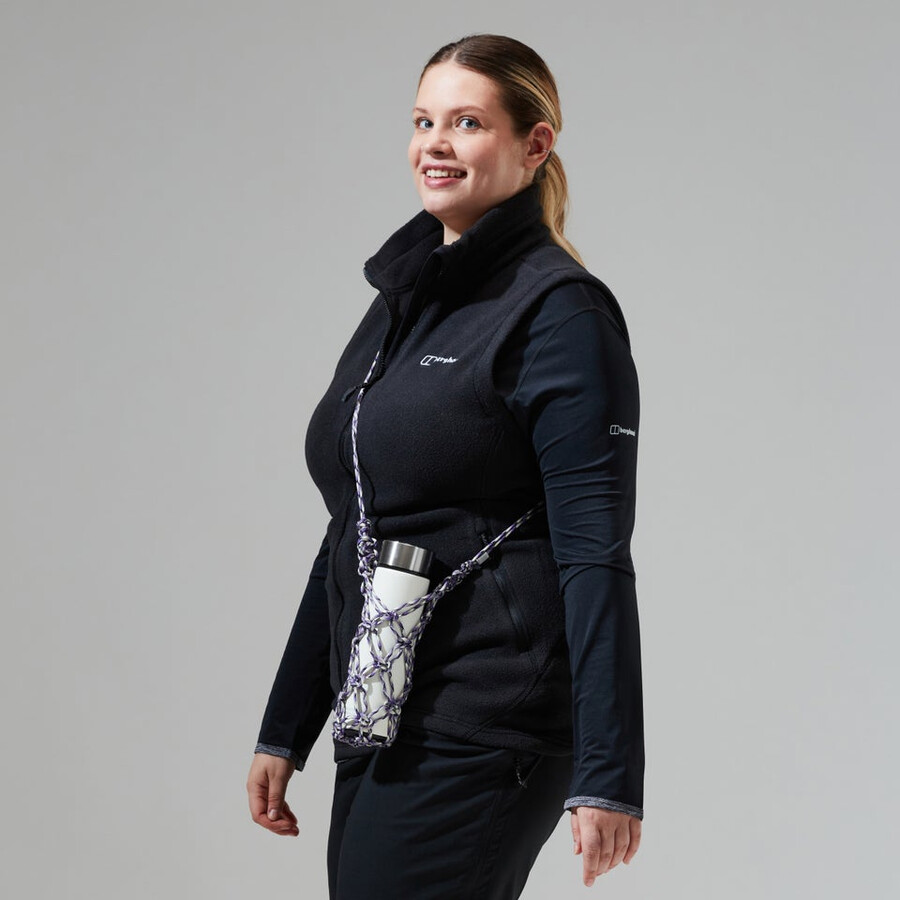 donne prisma polartec interattiva gilet - nero berghaus