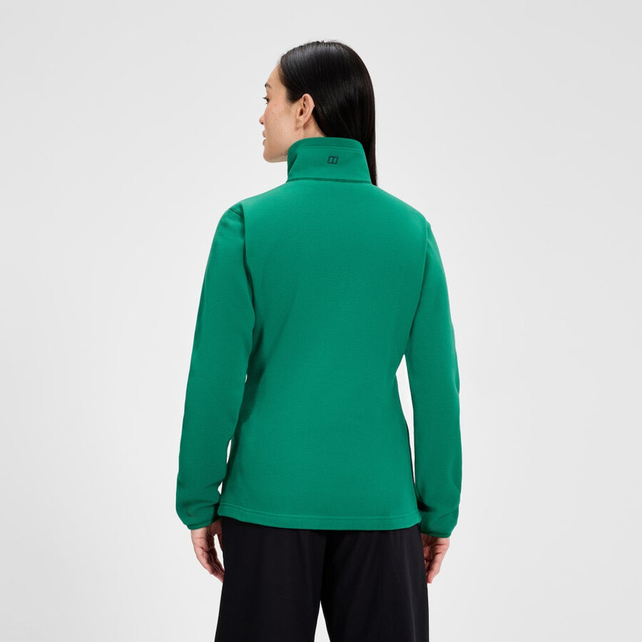 donne prisma 2.0 micro mezza zip pile polartec - verde berghaus