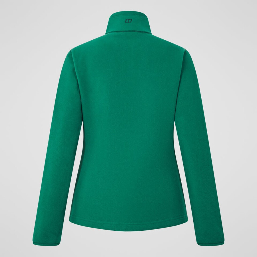donne prisma 2.0 micro mezza zip pile polartec - verde berghaus