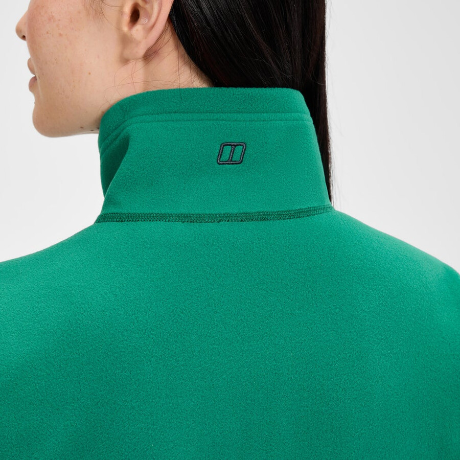 donne prisma 2.0 micro mezza zip pile polartec - verde berghaus