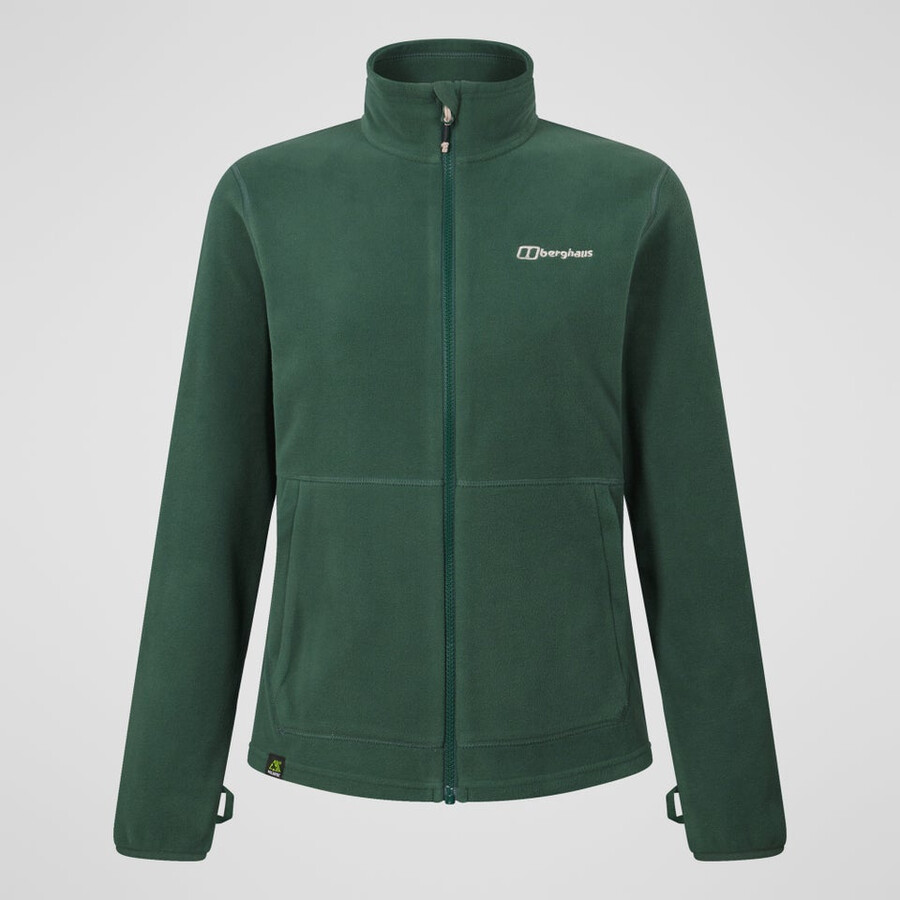 donne prisma 2.0 micro full zip in pile polartec - verde berghaus