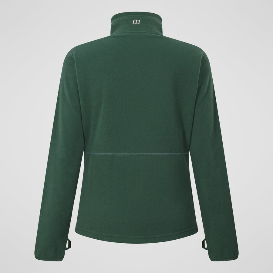 donne prisma 2.0 micro full zip in pile polartec - verde berghaus