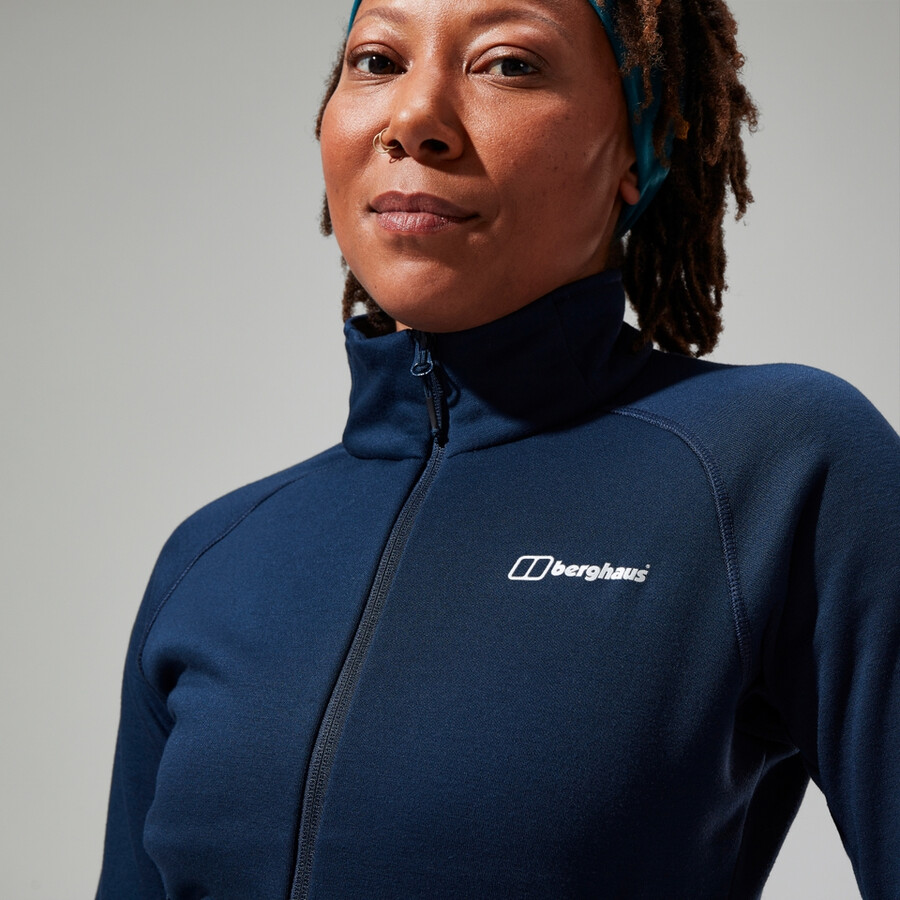 donne heuberg pile polartec - blu berghaus