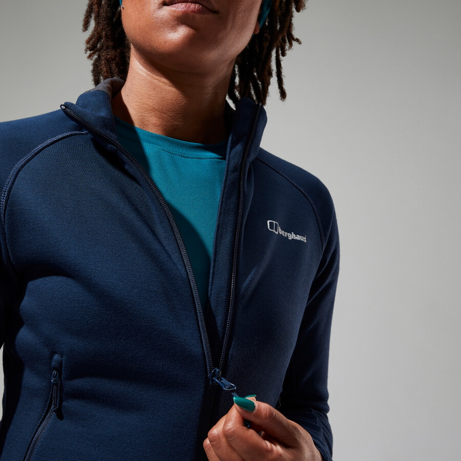donne heuberg pile polartec - blu berghaus