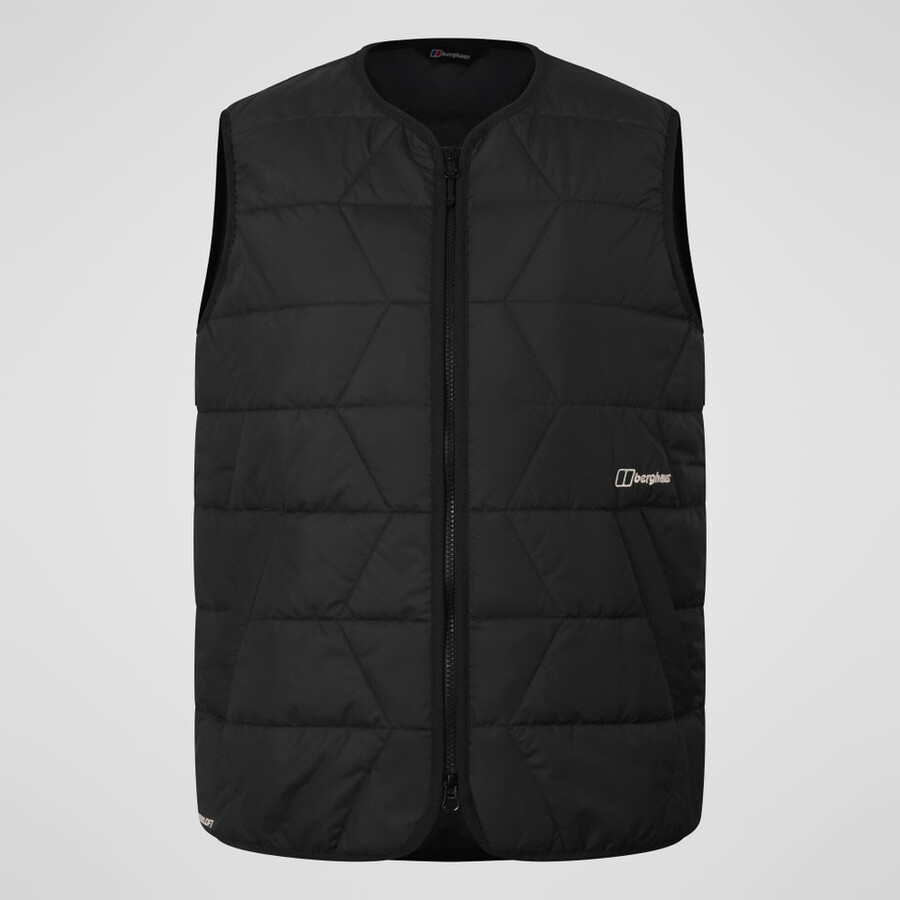 donne netherdene gilet trapuntato - nero berghaus