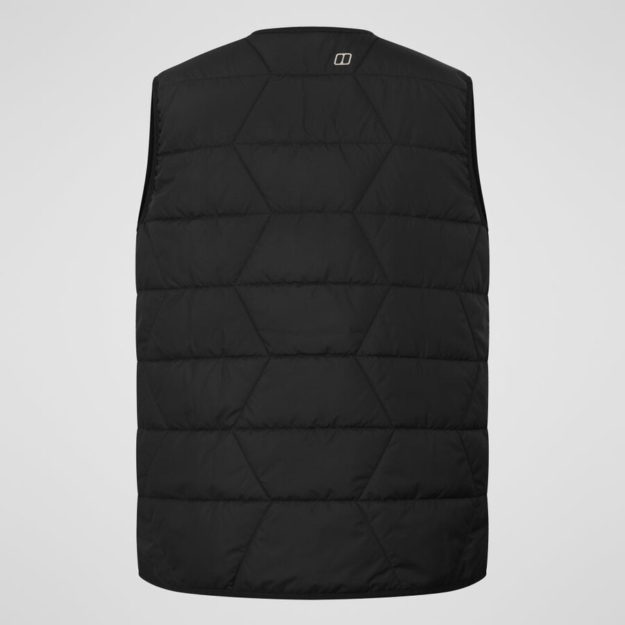 donne netherdene gilet trapuntato - nero berghaus