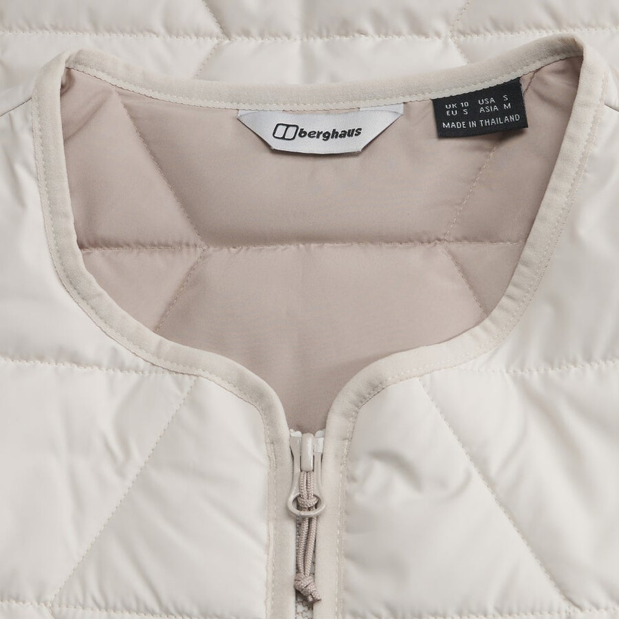 donne netherdene gilet trapuntato grigio berghaus